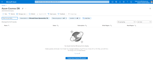 Cosmos versus Azure SQL and how to integrate with Dynamics 365 Business Central #MSDYN365BC